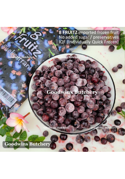 8Fruitz IQF frozen fruit BLACKCURRANT 8 Fruitz 500g